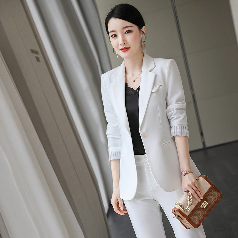 Small Suit Jacket Women Autumn Long-sleeved Ladies Blouse