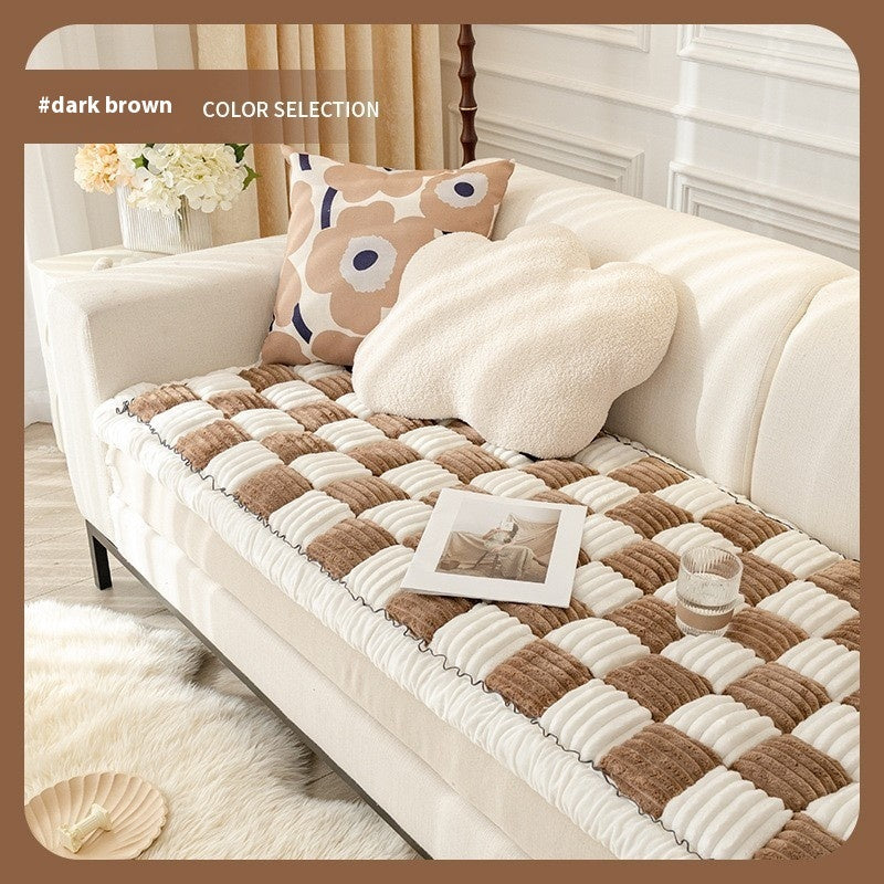 Pet Chessboard Grid Kennel Pad Autumn And Winter Warm Square