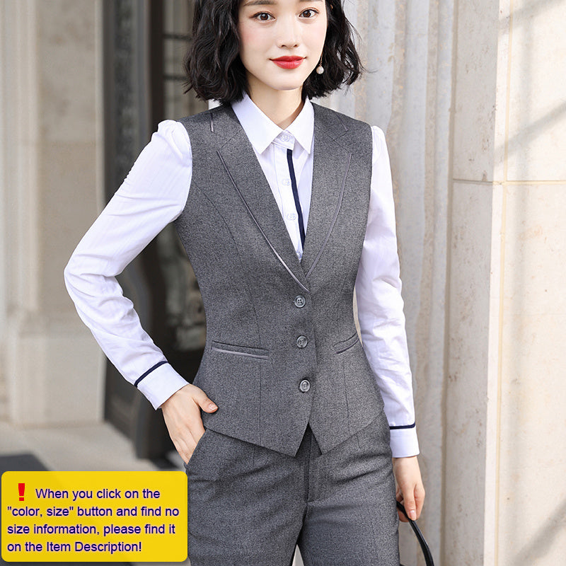 Professional Suit Women Autumn New Professional Wear Vest