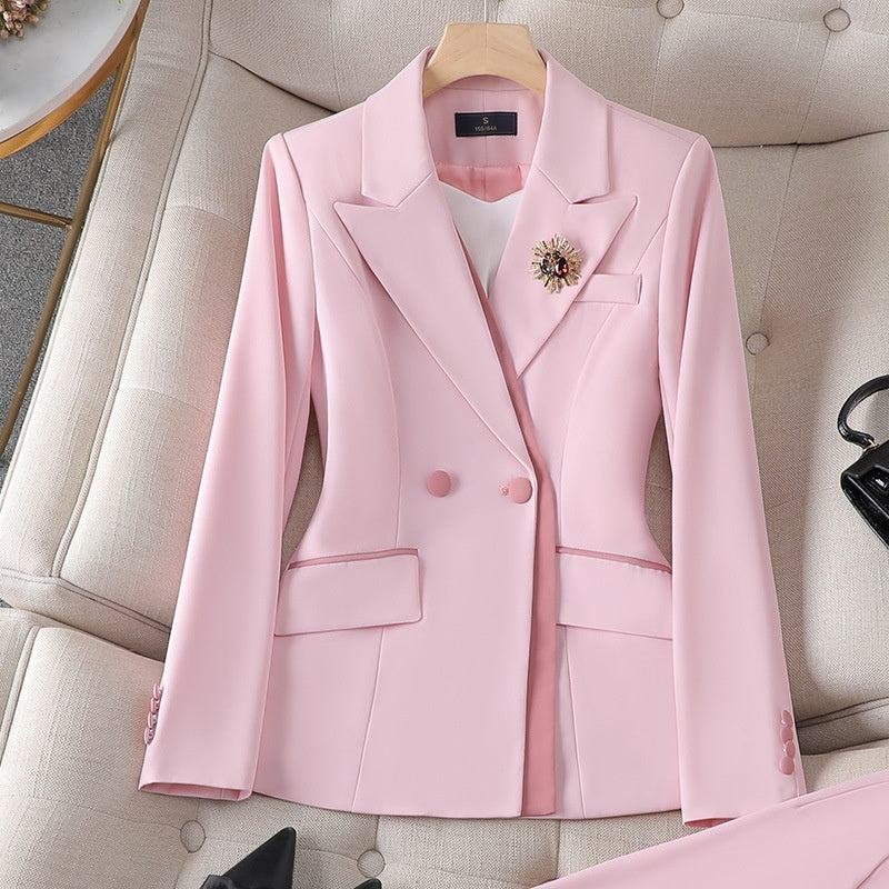 Niche Temperament White Collar For Business Enterprises Suit Women