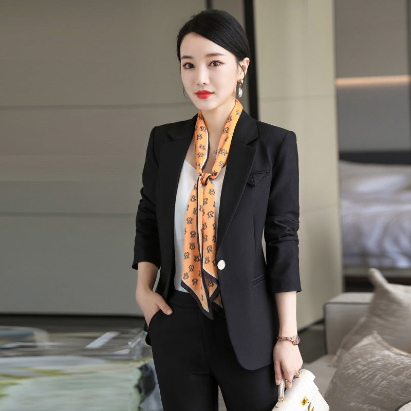 Small Suit Jacket Women Autumn Long-sleeved Ladies Blouse