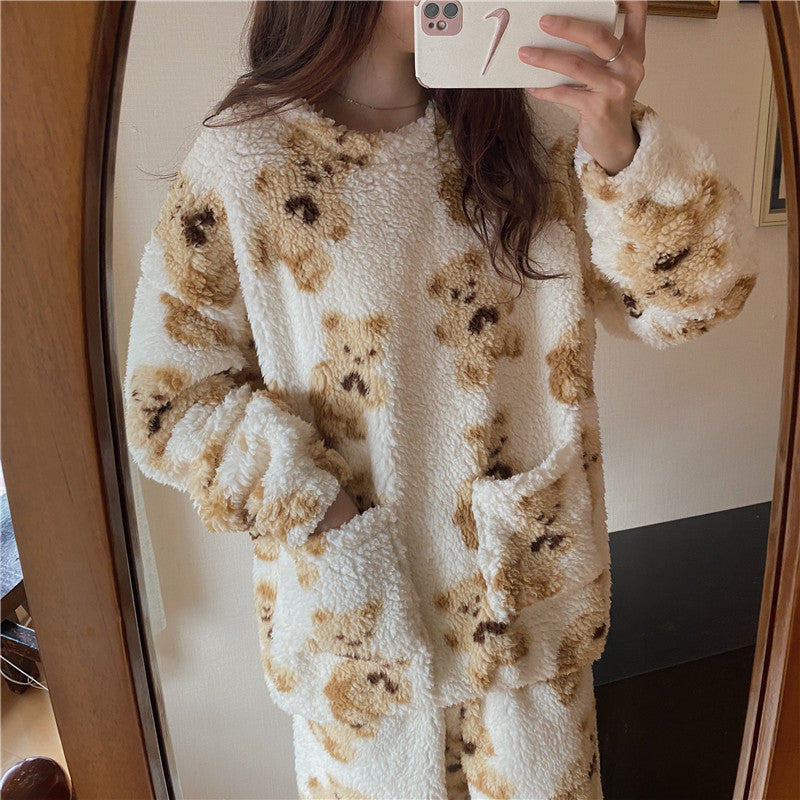 Bear Homewear Pajamas Suit Women