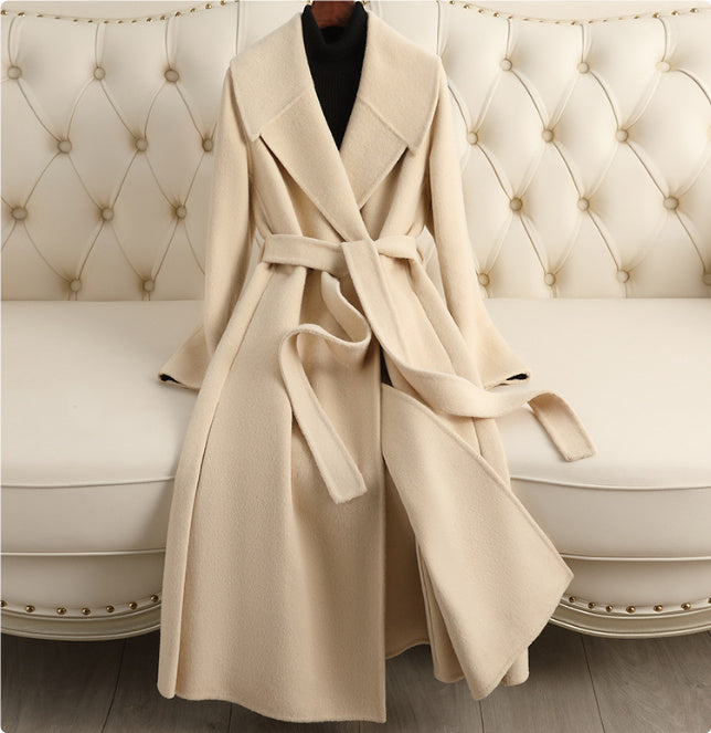 Women's Reversible Cashmere Coat Women's Mid-length