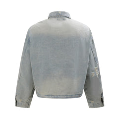 Punk Worn Out Denim Clothes Jacket Men