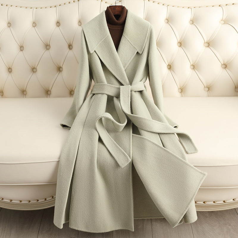 Women's Reversible Cashmere Coat Women's Mid-length