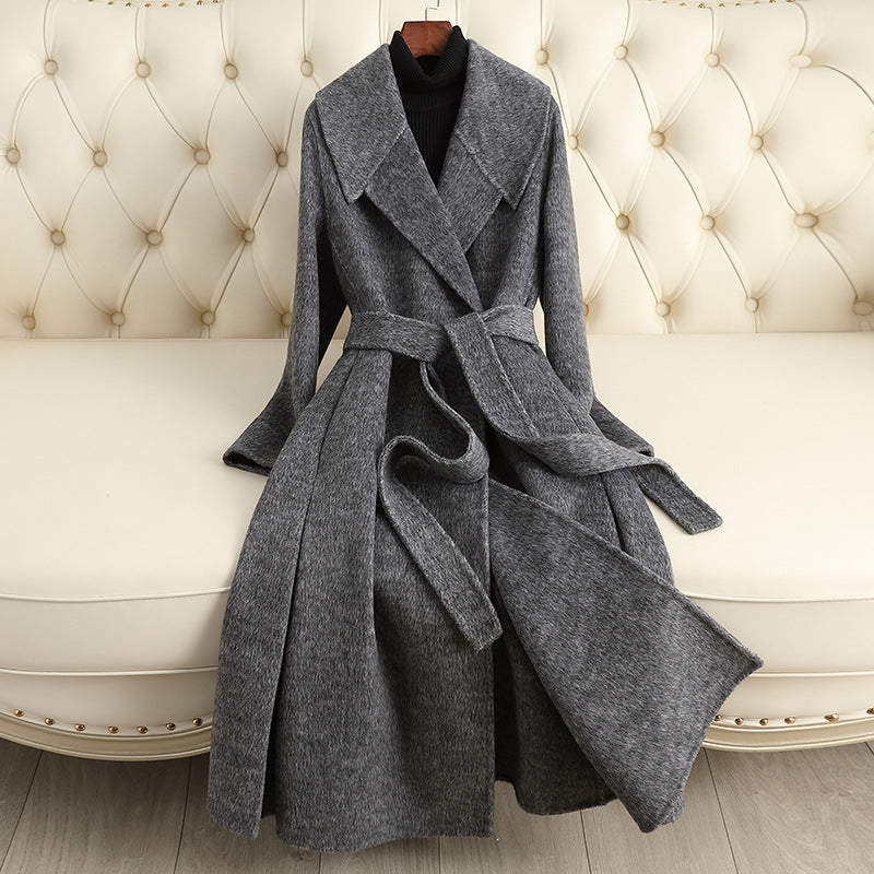 Women's Reversible Cashmere Coat Women's Mid-length