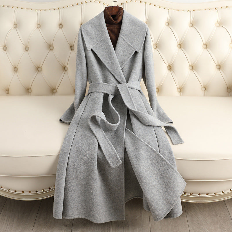 Women's Reversible Cashmere Coat Women's Mid-length