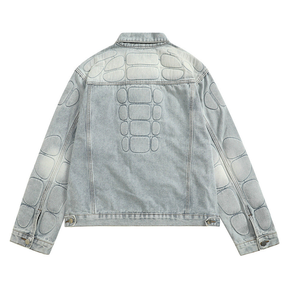 Skull Skeleton Denim Clothes Jacket Men