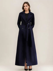 Woolen Double-breasted Elegant Cashmere Coat